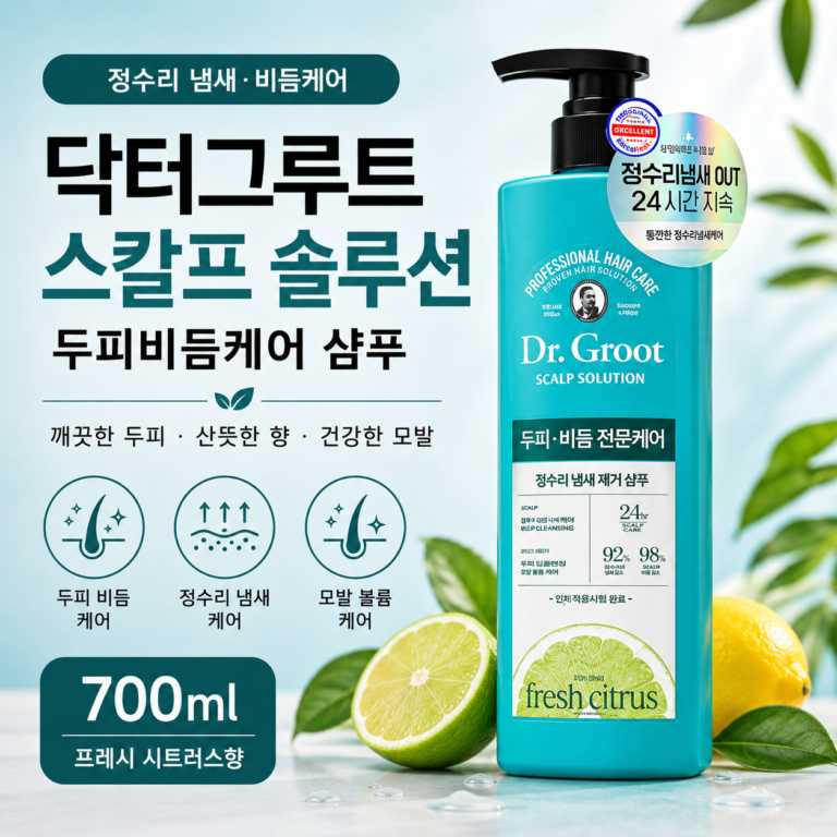 닥터그루트 정수리 냄새 샴푸 후기｜스칼프 솔루션 두피 비듬케어 700ml