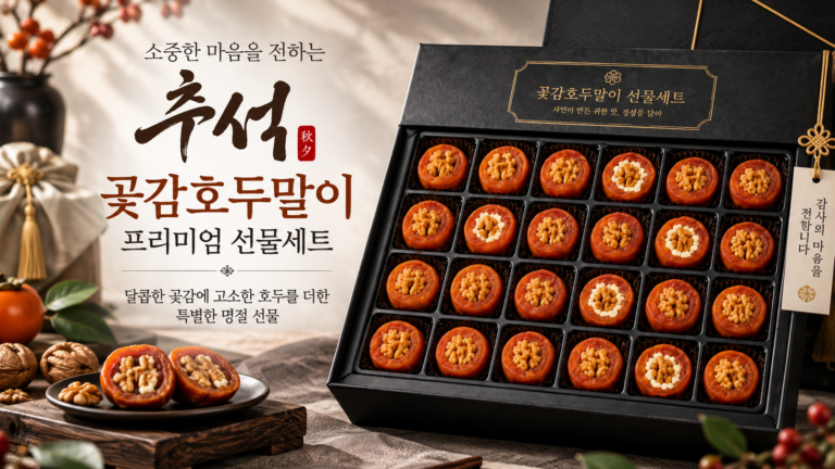추석 곶감호두말이 선물세트 고르는 법｜프리미엄 20구 구성